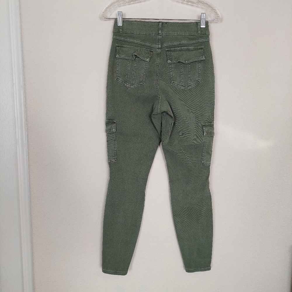 Spanx Twill Green Multipocket Cargo Pull On Pants… - image 5